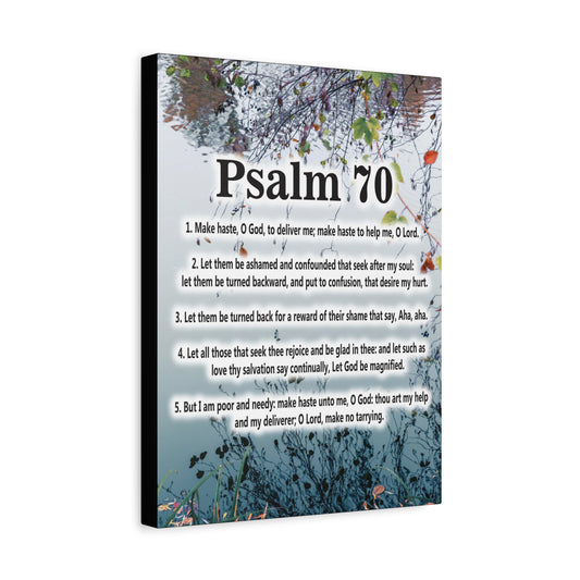 Scripture Walls Make Haste Psalm 70:1 Christian Wall Art Bible Verse Print Ready to Hang
