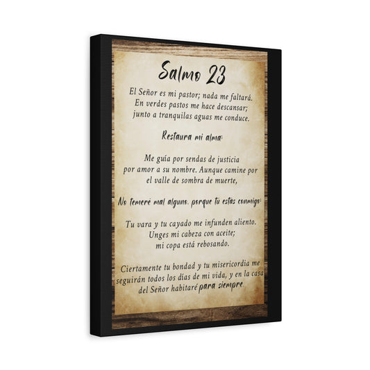 Scripture Walls Salmo 23 Wood Bible Verse Canvas Christian Wall Art Ready to Hang Unframed