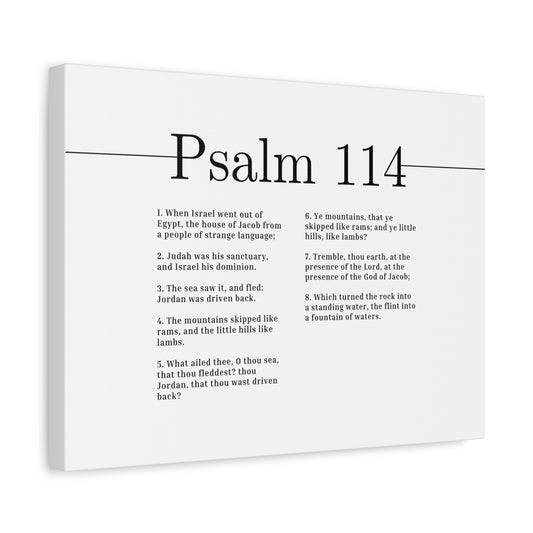 Scripture Canvas Presence Of The Lord Psalm 114 Christian Wall Art Bible Verse Print Ready to Hang