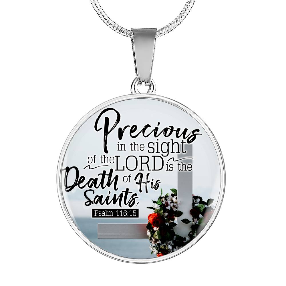 Eyes of God Christian Faith Gift Circle Necklace Stainless Steel or 18k Gold 18-22"
