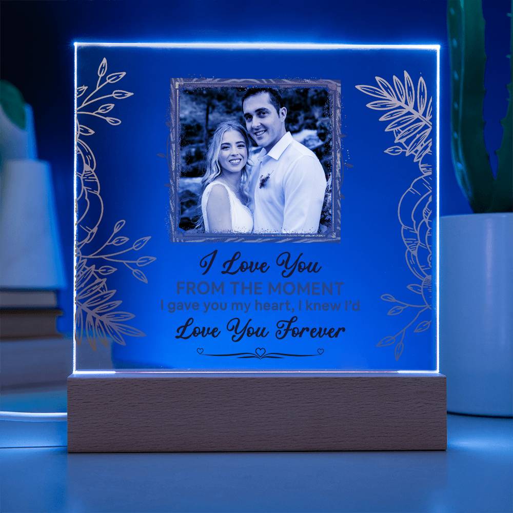 From The Moment Printed Square Shaped Acrylic Plaque