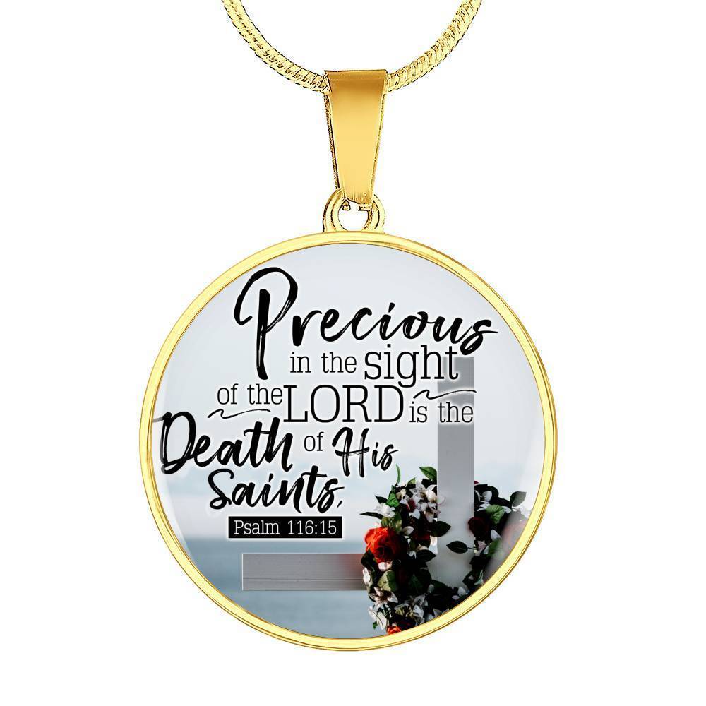 Eyes Of God Christian Faith Circle Necklace Stainless Steel or 18k Gold 18-22"