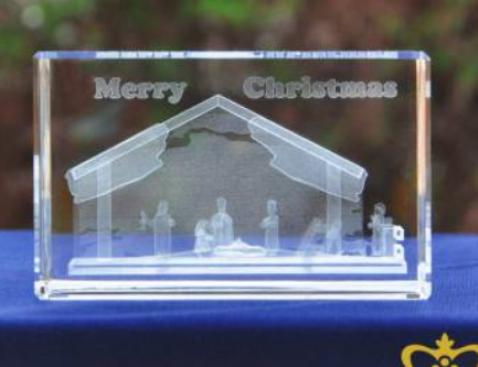 Proverbs 27:17 Iron Sharpens Iron Large Rectangular Crystal Paperweight Personalized Christian Gift-Express Your Love Gifts