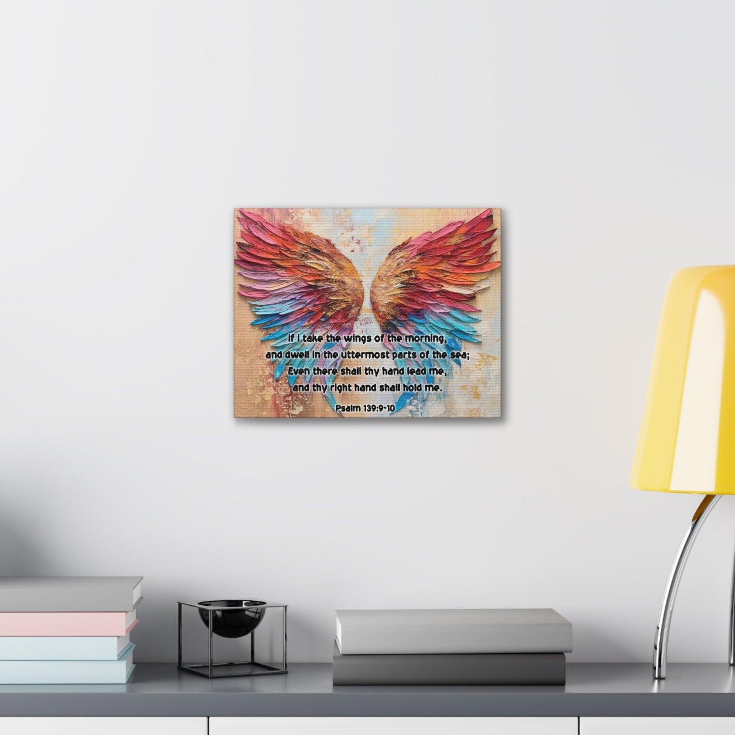 Scripture Walls Wings of the Morning Psalm 139:9-10 KJV Christian Wall Art Print Ready to Hang Unframed-Express Your Love Gifts