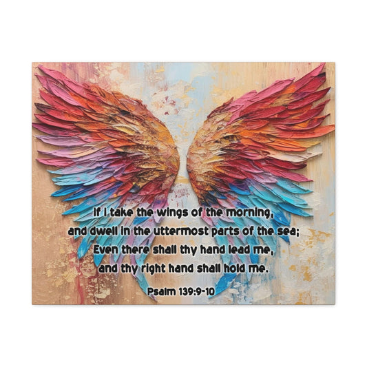 Scripture Walls Wings of the Morning Psalm 139:9-10 KJV Christian Wall Art Print Ready to Hang Unframed-Express Your Love Gifts