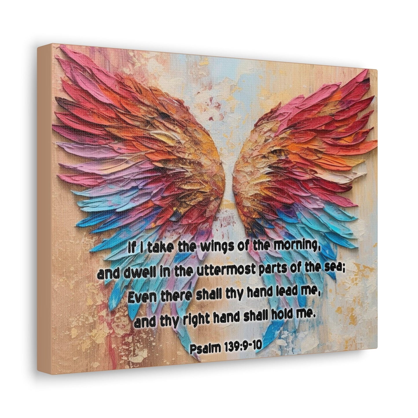 Scripture Walls Wings of the Morning Psalm 139:9-10 KJV Christian Wall Art Print Ready to Hang Unframed-Express Your Love Gifts
