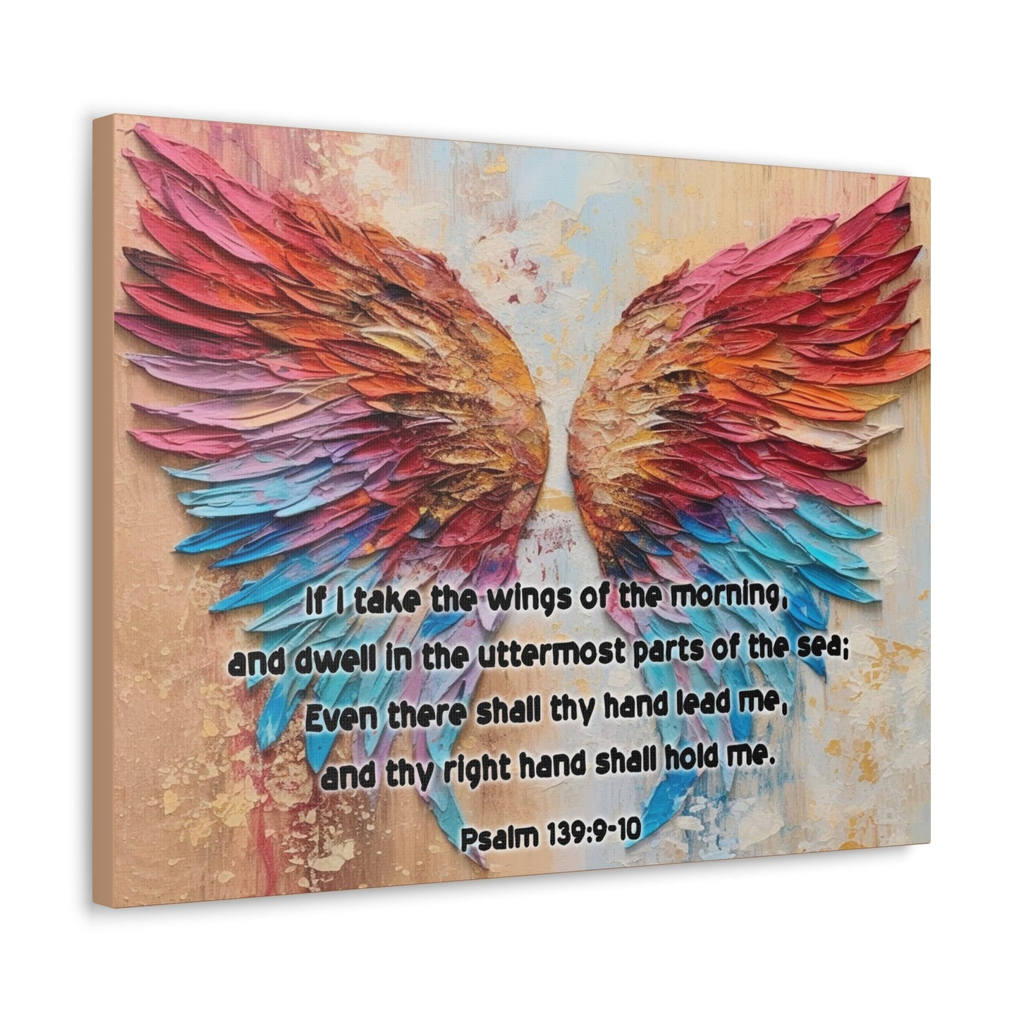 Scripture Walls Wings of the Morning Psalm 139:9-10 KJV Christian Wall Art Print Ready to Hang Unframed-Express Your Love Gifts
