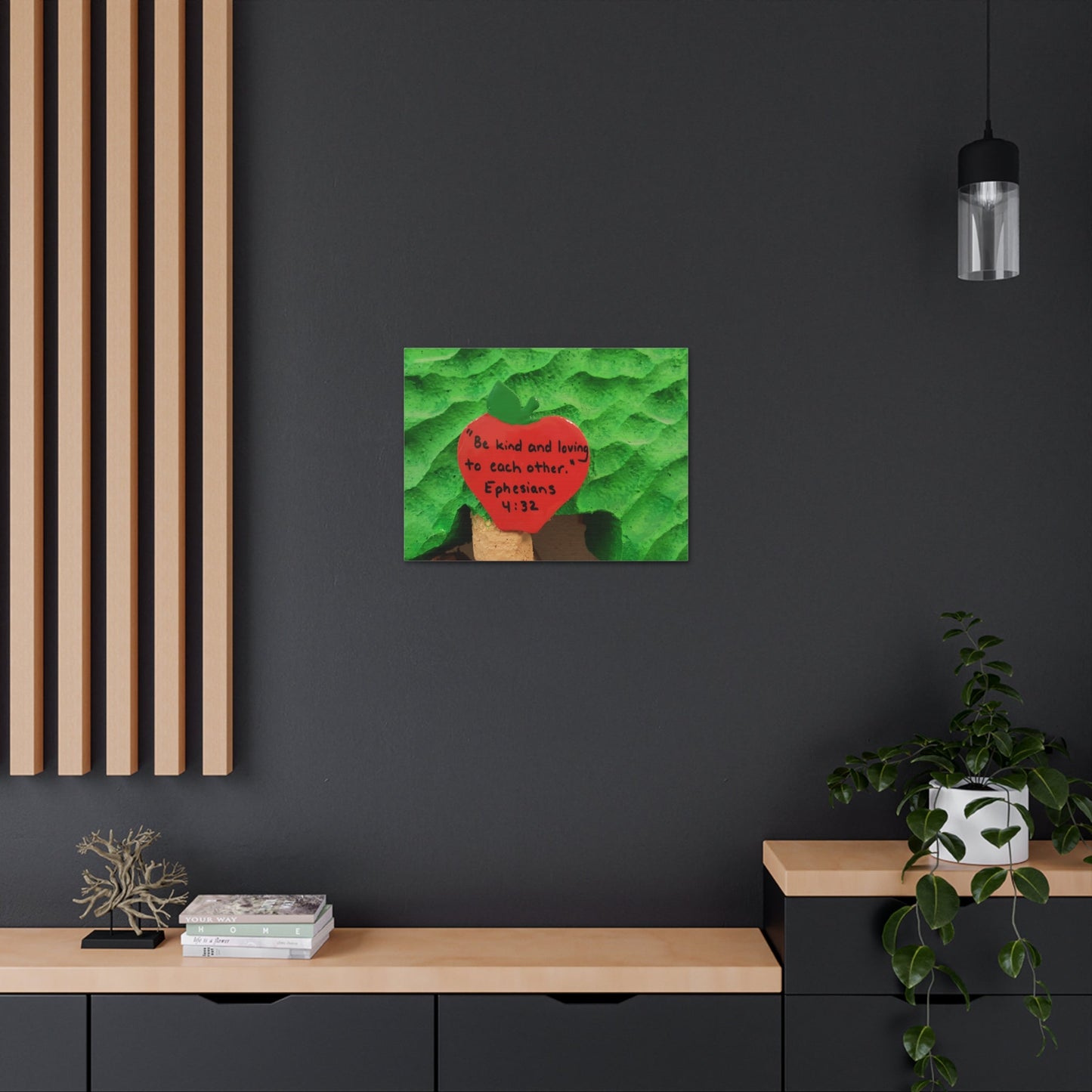 Scripture Walls Be Kind Ephesians 4:32 Bible Verse Canvas Christian Wall Art Ready to Hang-Express Your Love Gifts