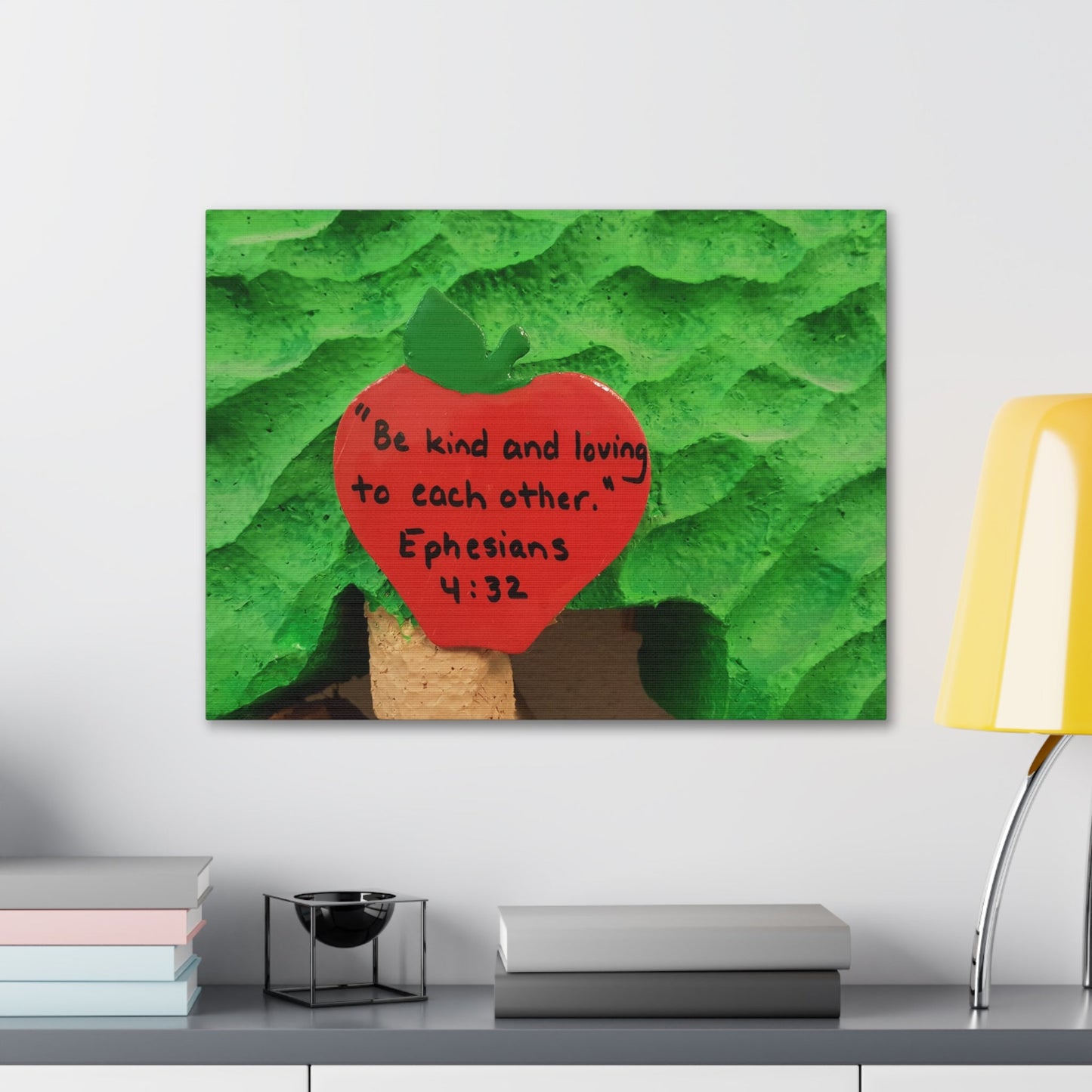 Scripture Walls Be Kind Ephesians 4:32 Bible Verse Canvas Christian Wall Art Ready to Hang-Express Your Love Gifts