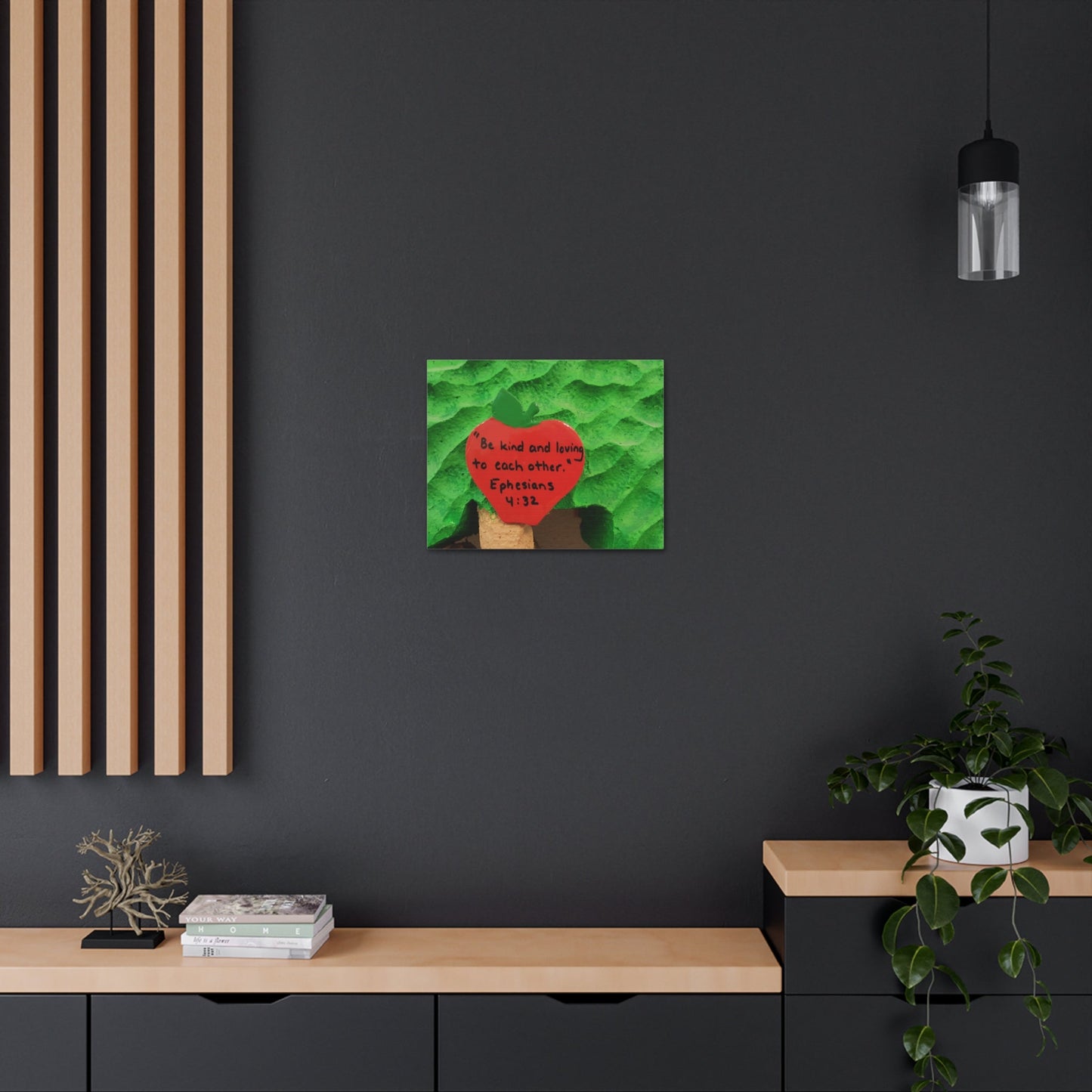 Scripture Walls Be Kind Ephesians 4:32 Bible Verse Canvas Christian Wall Art Ready to Hang-Express Your Love Gifts