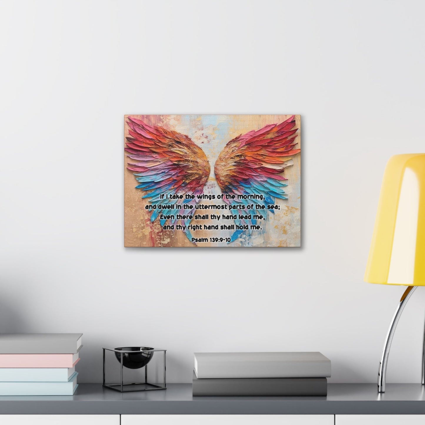 Scripture Walls Wings of the Morning Psalm 139:9-10 KJV Christian Wall Art Print Ready to Hang Unframed-Express Your Love Gifts
