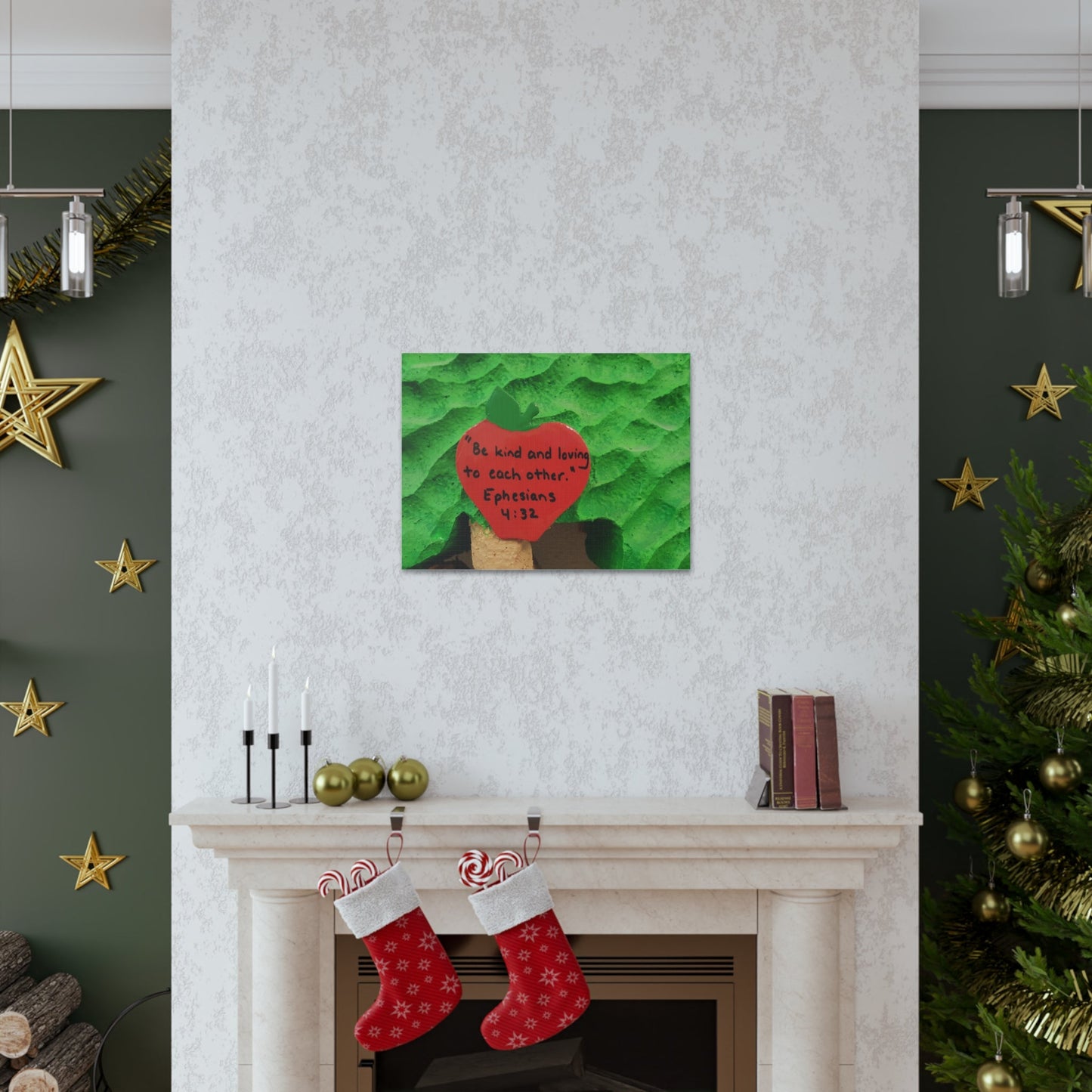 Scripture Walls Be Kind Ephesians 4:32 Bible Verse Canvas Christian Wall Art Ready to Hang-Express Your Love Gifts