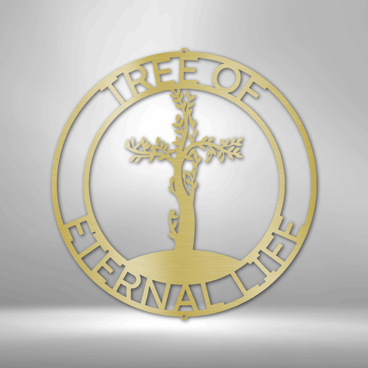 Scripture Walls Personalized Cross Tree Monogram Steel Sign Steel Art Wall Metal Decor-Express Your Love Gifts