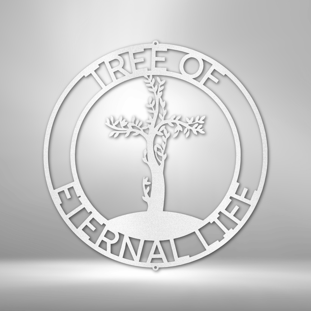 Scripture Walls Personalized Cross Tree Monogram Steel Sign Steel Art Wall Metal Decor-Express Your Love Gifts