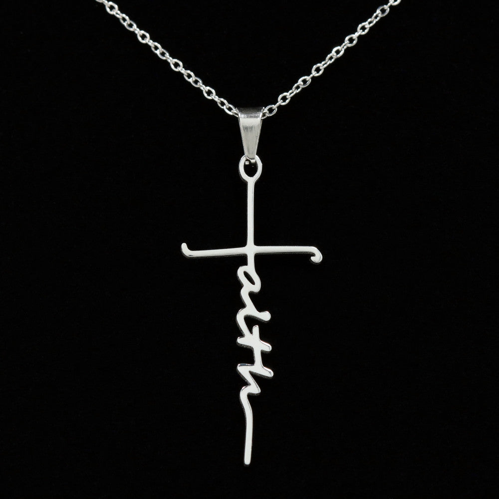 Care & Concern Zephaniah 3:17 Faith Cross Necklace w Inspirational Bible Message Card-Express Your Love Gifts
