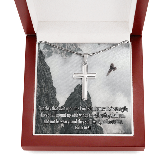 Scripture Card Isaiah 40:31 Let Not Your Heart Be Troubled Religious Gift-Express Your Love Gifts