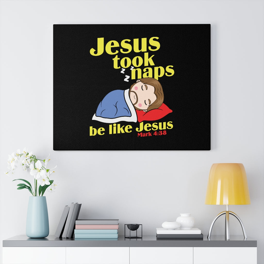 Be Like Jesus Mark 4:38 Bible Verse Canvas Christian Wall Art Ready to Hang Unframed-Express Your Love Gifts