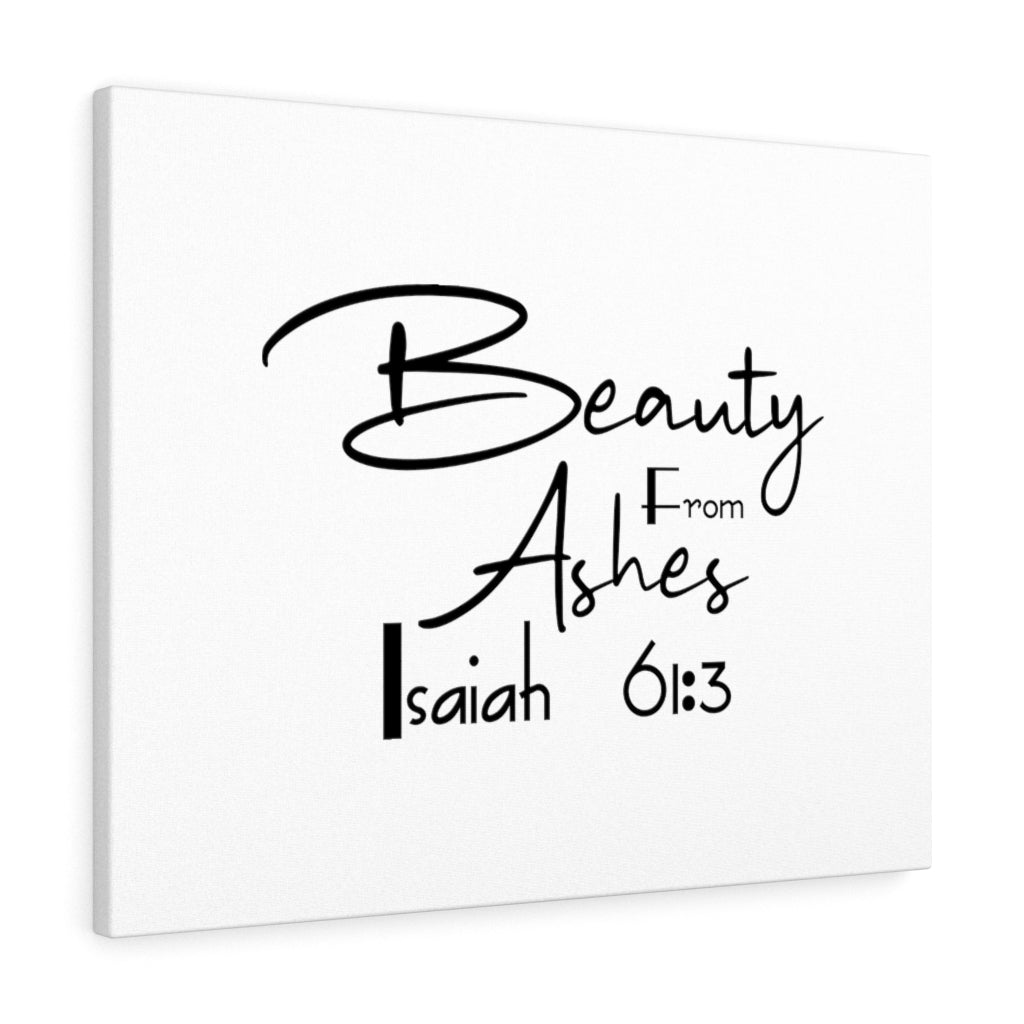 Beauty From Ashes Isaiah 61:3 Bible Verse Canvas Christian Wall Art Ready to Hang Unframed-Express Your Love Gifts