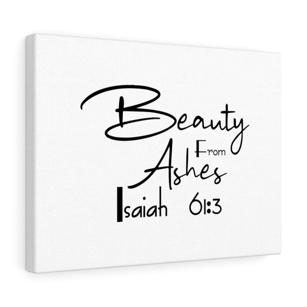Beauty From Ashes Isaiah 61:3 Bible Verse Canvas Christian Wall Art Ready to Hang Unframed-Express Your Love Gifts