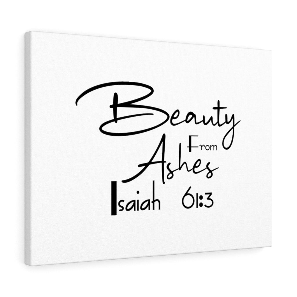 Beauty From Ashes Isaiah 61:3 Bible Verse Canvas Christian Wall Art Ready to Hang Unframed-Express Your Love Gifts