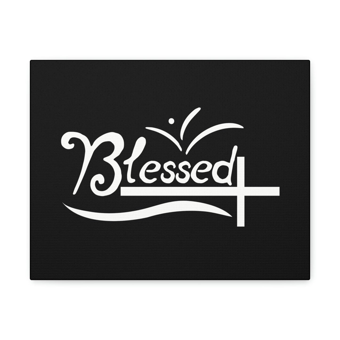 Blessed Jeremiah 17:7 White Cross Black Christian Wall Art Bible Verse Print Ready to Hang Unframed-Express Your Love Gifts