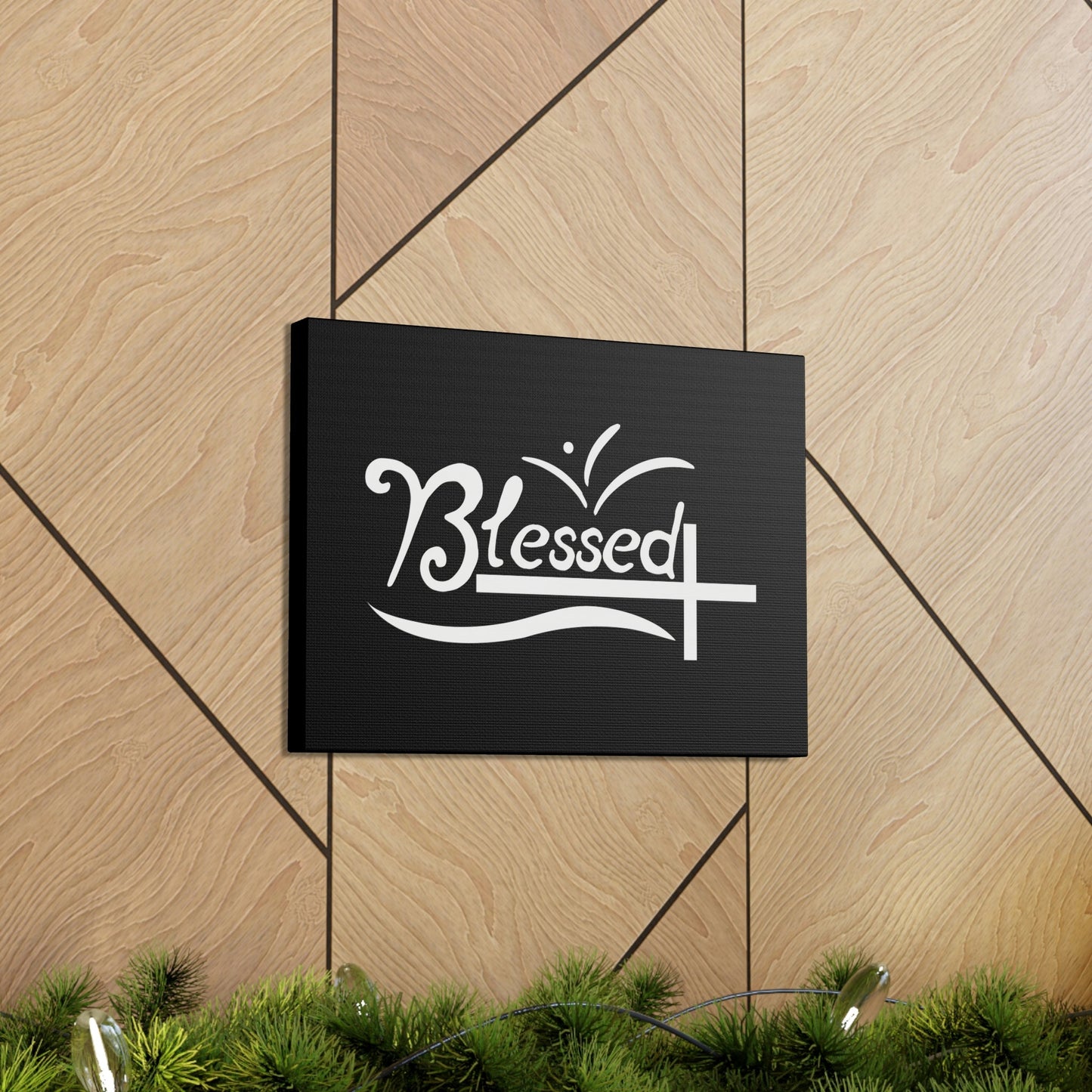 Blessed Jeremiah 17:7 White Cross Black Christian Wall Art Bible Verse Print Ready to Hang Unframed-Express Your Love Gifts