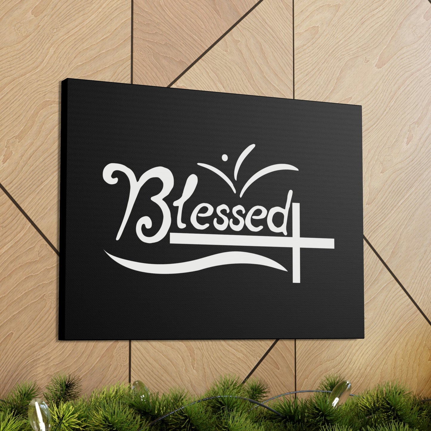 Blessed Jeremiah 17:7 White Cross Black Christian Wall Art Bible Verse Print Ready to Hang Unframed-Express Your Love Gifts