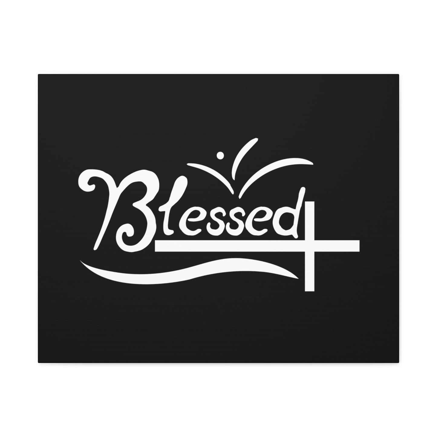 Blessed Jeremiah 17:7 White Cross Black Christian Wall Art Bible Verse Print Ready to Hang Unframed-Express Your Love Gifts