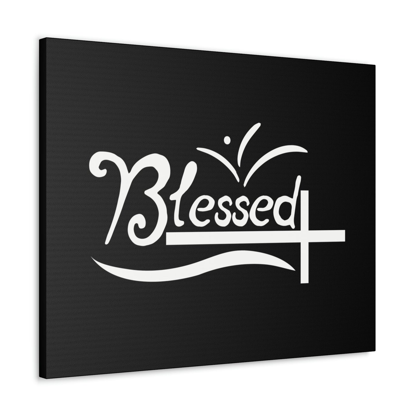 Blessed Jeremiah 17:7 White Cross Black Christian Wall Art Bible Verse Print Ready to Hang Unframed-Express Your Love Gifts