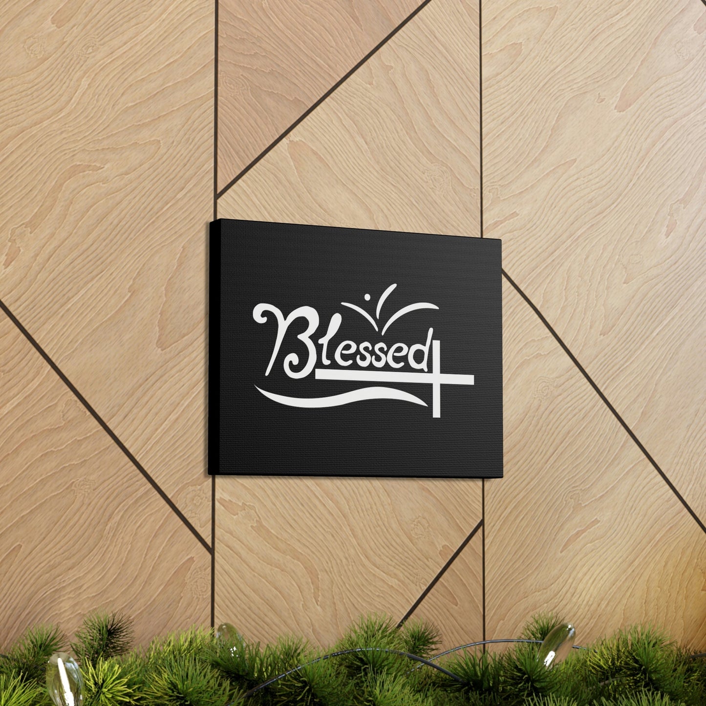 Blessed Jeremiah 17:7 White Cross Black Christian Wall Art Bible Verse Print Ready to Hang Unframed-Express Your Love Gifts