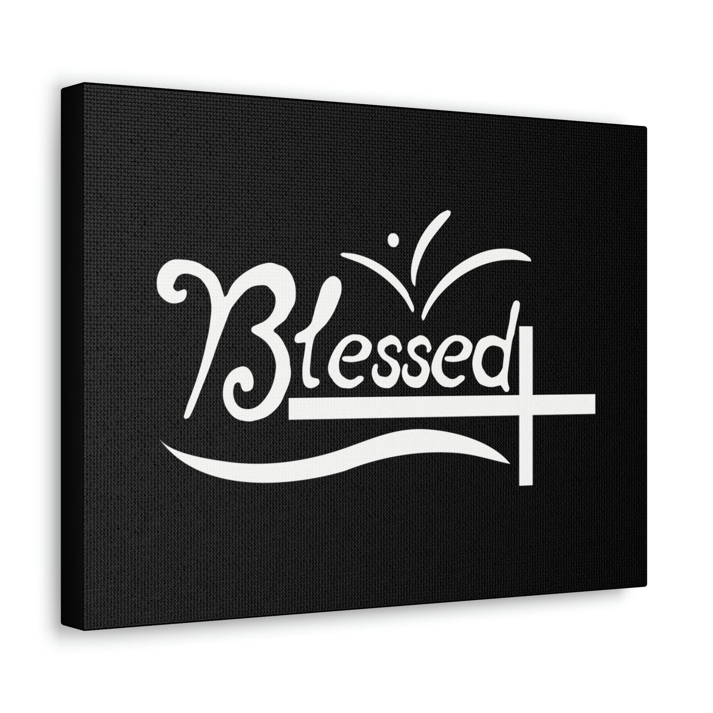 Blessed Jeremiah 17:7 White Cross Black Christian Wall Art Bible Verse Print Ready to Hang Unframed-Express Your Love Gifts