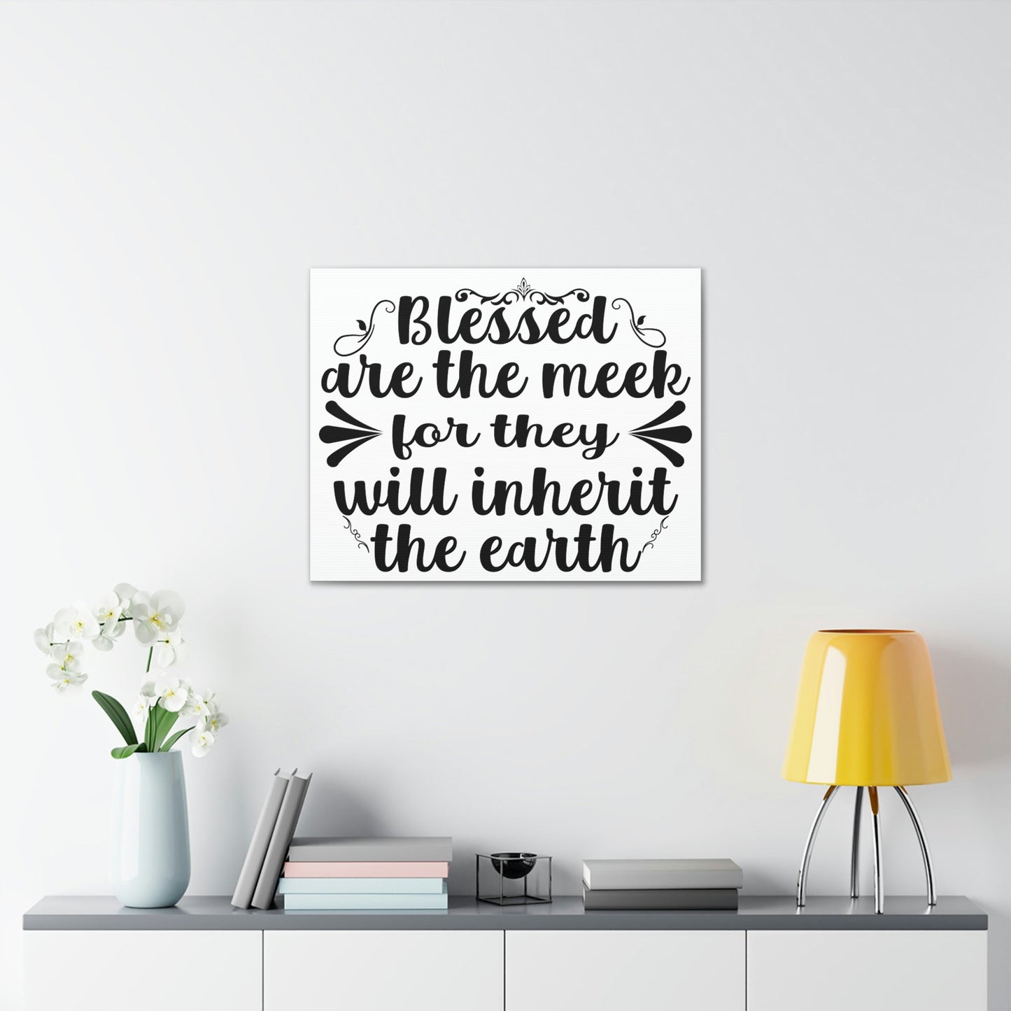 Scripture Walls Blessed Matthew 5:5 Christian Wall Art Print Ready to Hang Unframed-Express Your Love Gifts