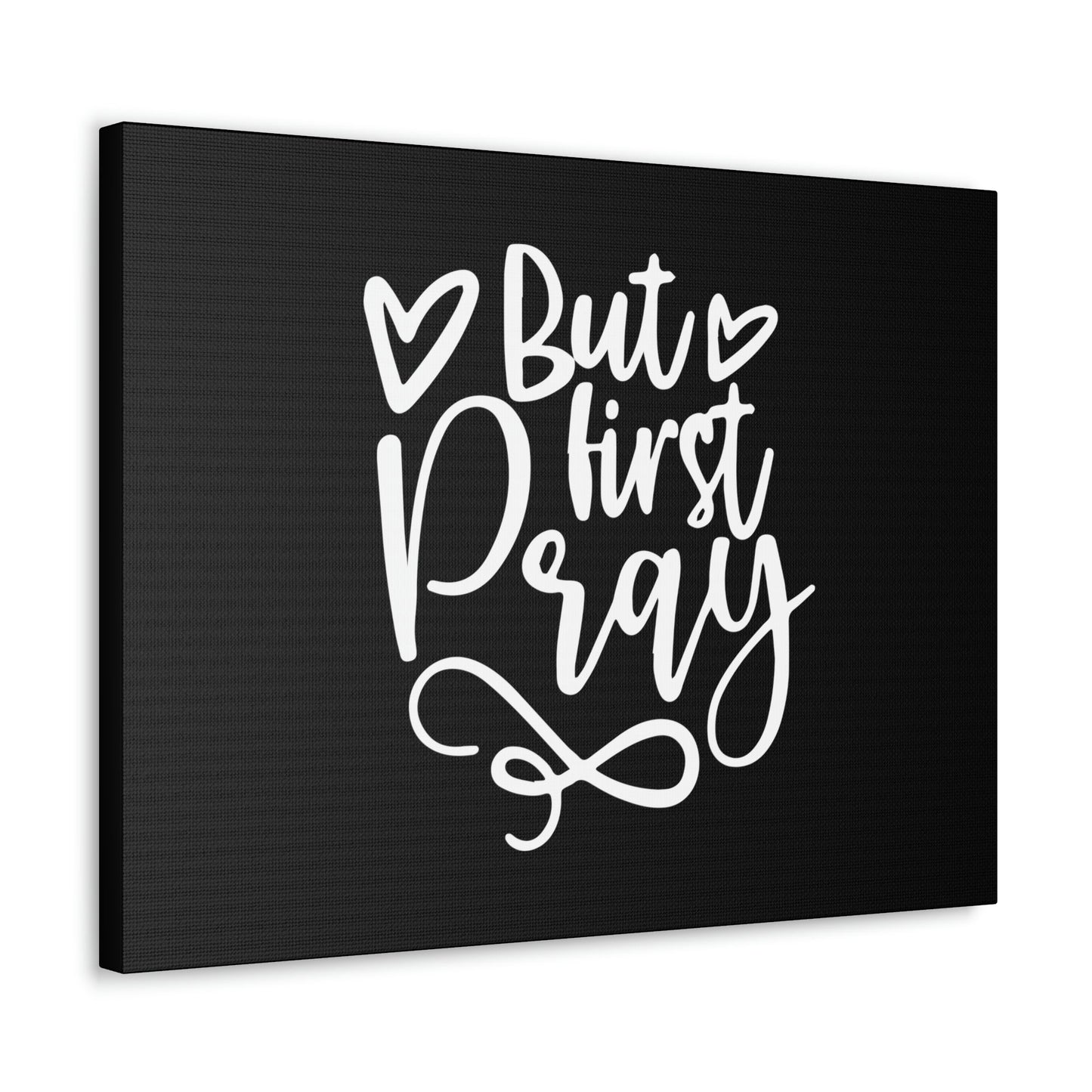 But First Pray Luke 18:1 Two Hearts Christian Wall Art Bible Verse Print Ready to Hang Unframed-Express Your Love Gifts