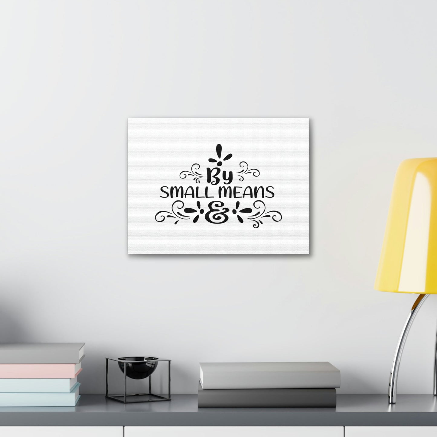 By Small Means Colossians 3:2 Christian Wall Art Bible Verse Print Ready to Hang Unframed-Express Your Love Gifts