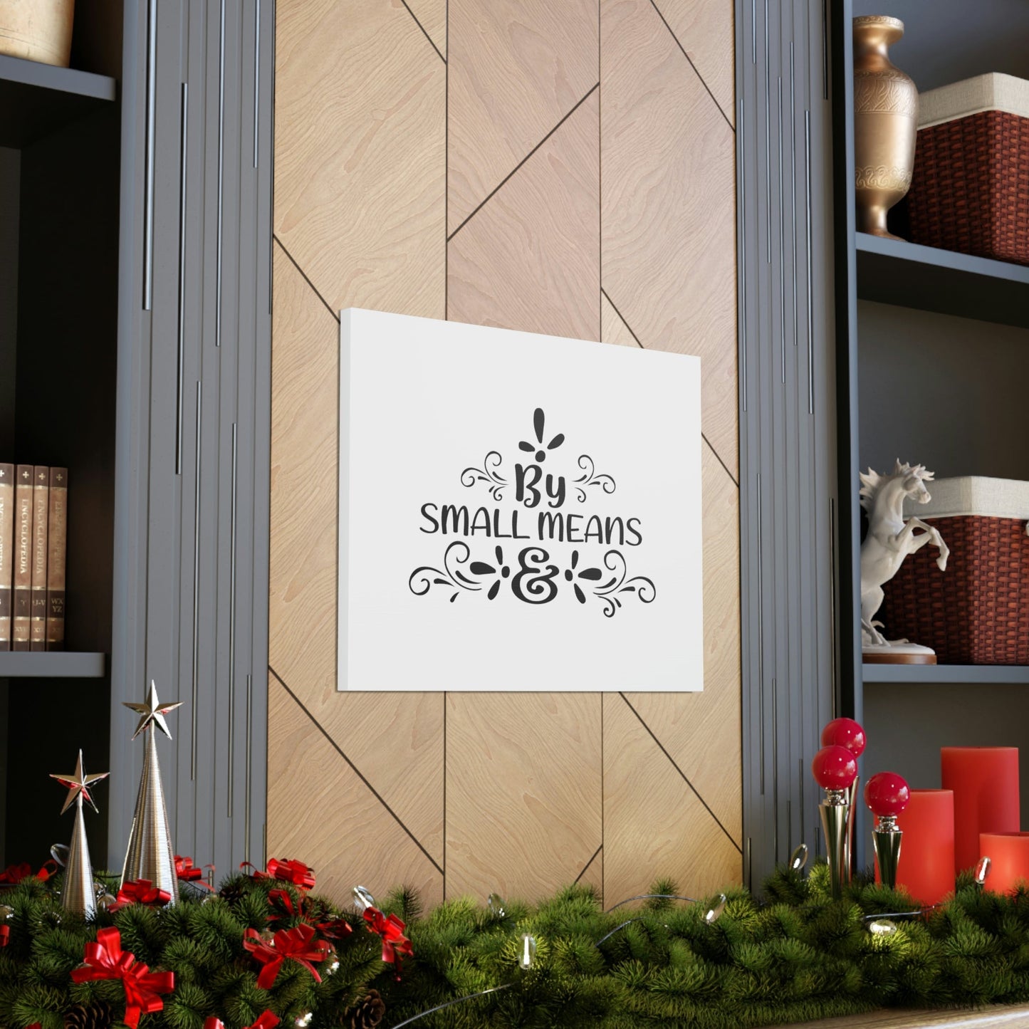 By Small Means Colossians 3:2 Christian Wall Art Bible Verse Print Ready to Hang Unframed-Express Your Love Gifts
