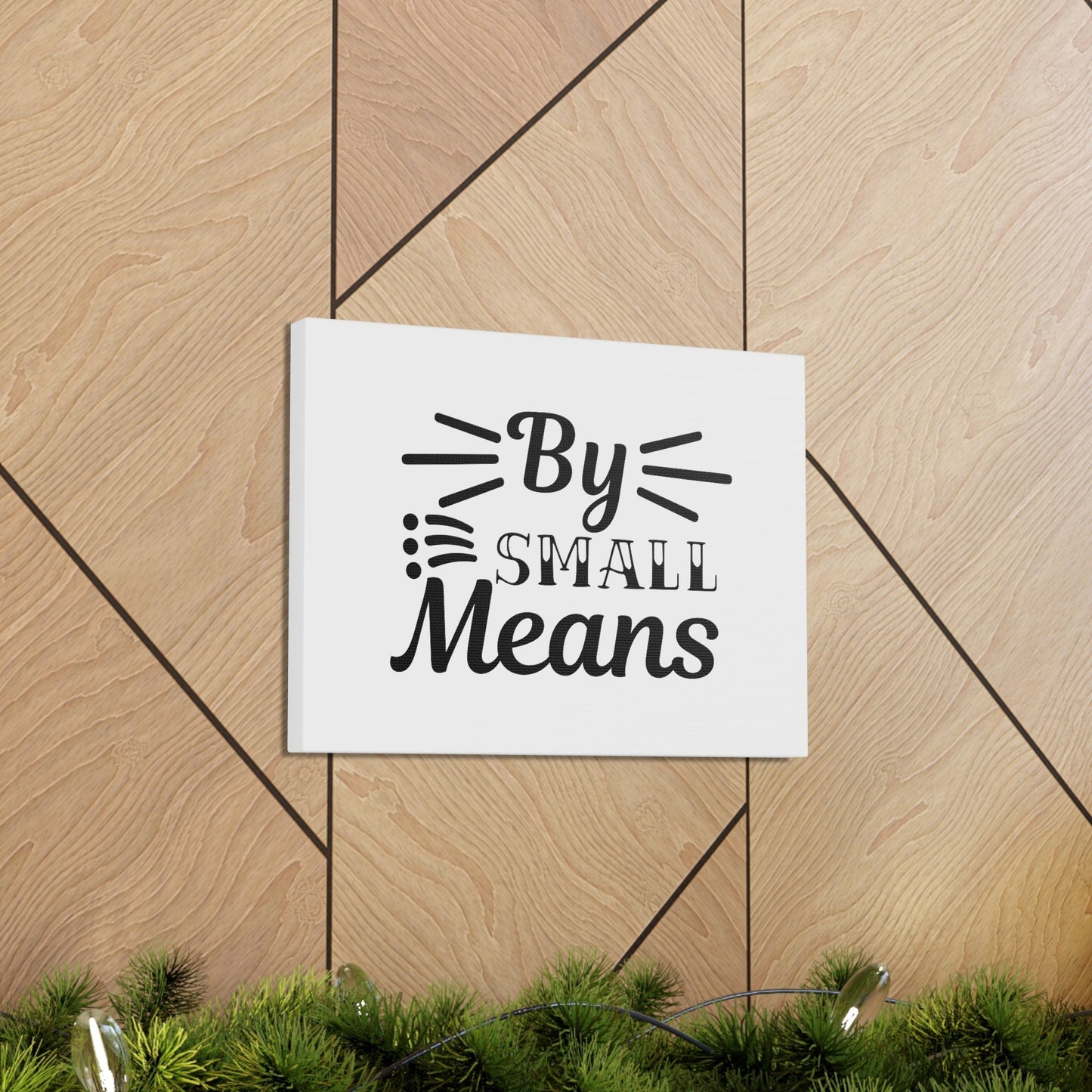 By Small Means Matthew 7:14 Christian Wall Art Bible Verse Print Ready to Hang Unframed-Express Your Love Gifts