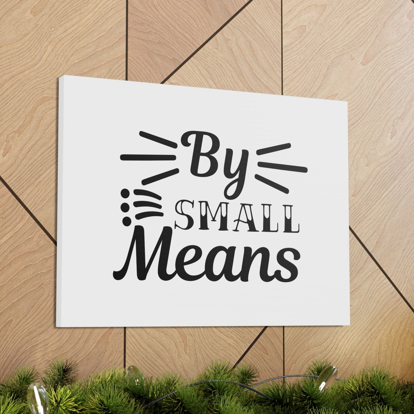 By Small Means Matthew 7:14 Christian Wall Art Bible Verse Print Ready to Hang Unframed-Express Your Love Gifts