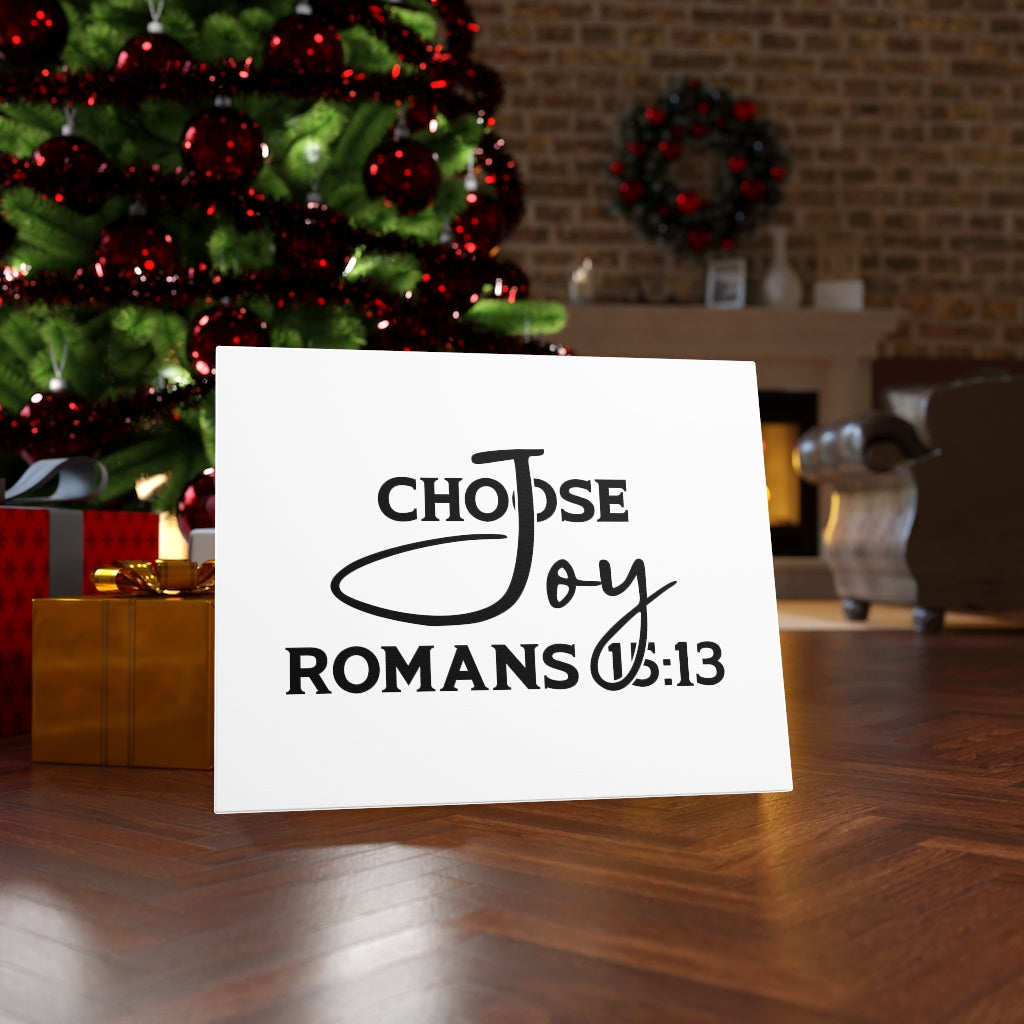 Choose Joy Romans 15:13 Bible Verse Canvas Christian Wall Art Ready to Hang Unframed-Express Your Love Gifts