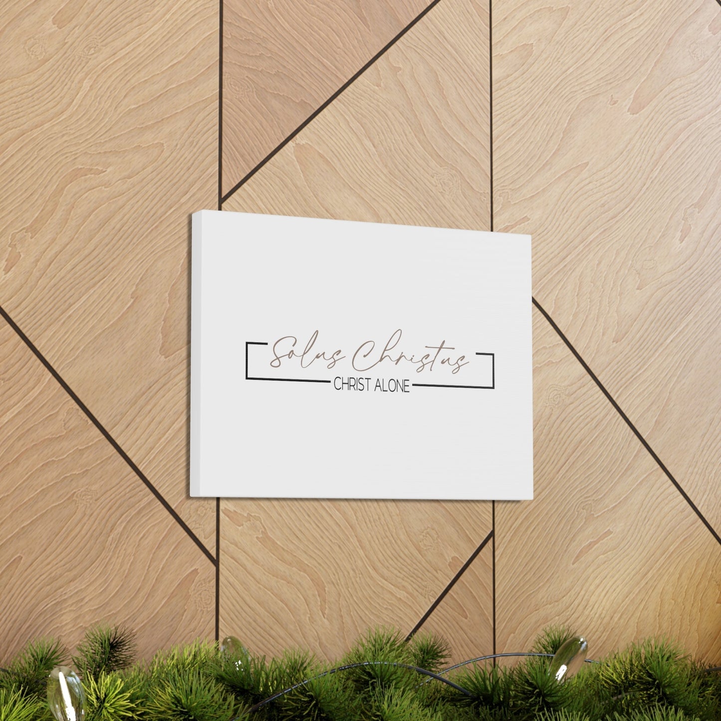 Scripture Walls Christ Alone John 3:36 White Bible Canvas Christian Wall Art Ready to Hang Unframed-Express Your Love Gifts