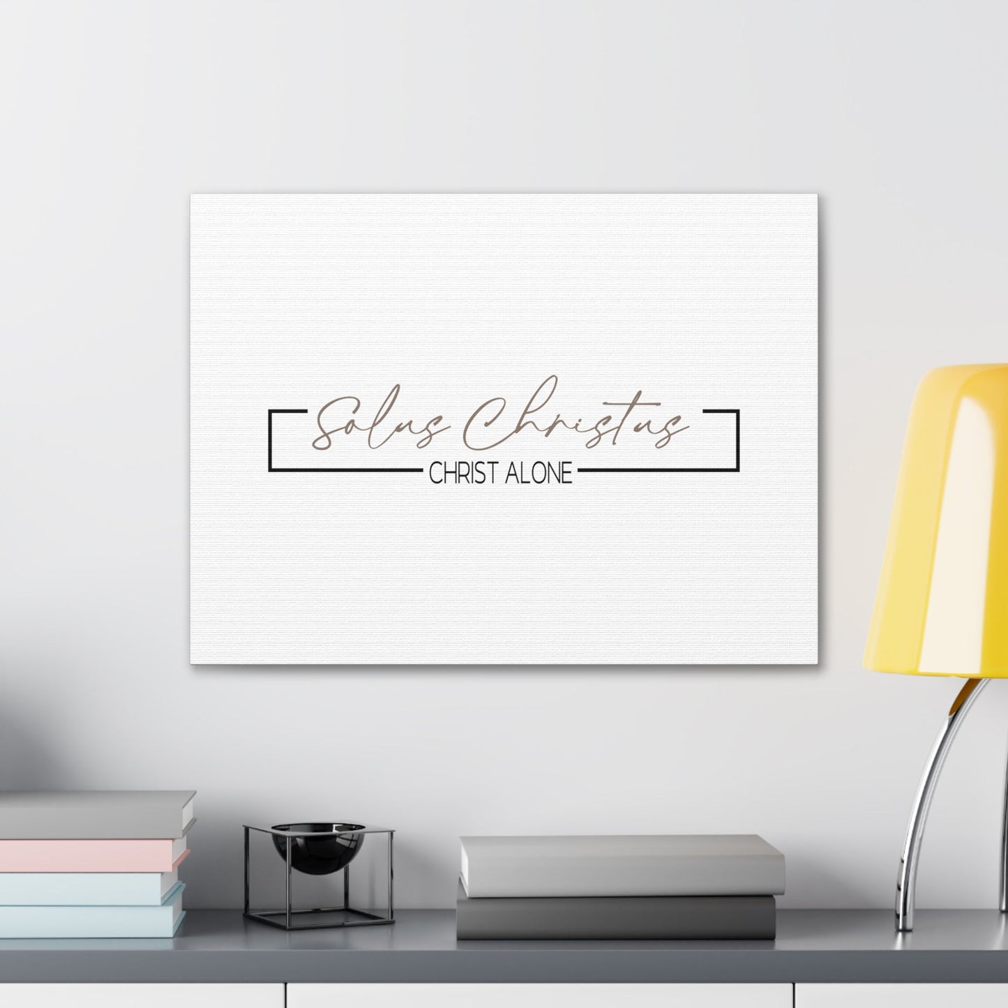 Scripture Walls Christ Alone John 3:36 White Bible Canvas Christian Wall Art Ready to Hang Unframed-Express Your Love Gifts