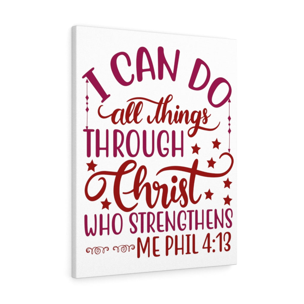 Christ Who Strengthens Philippians 4:13 Christian Wall Art Bible Verse Print Ready Unframed-Express Your Love Gifts
