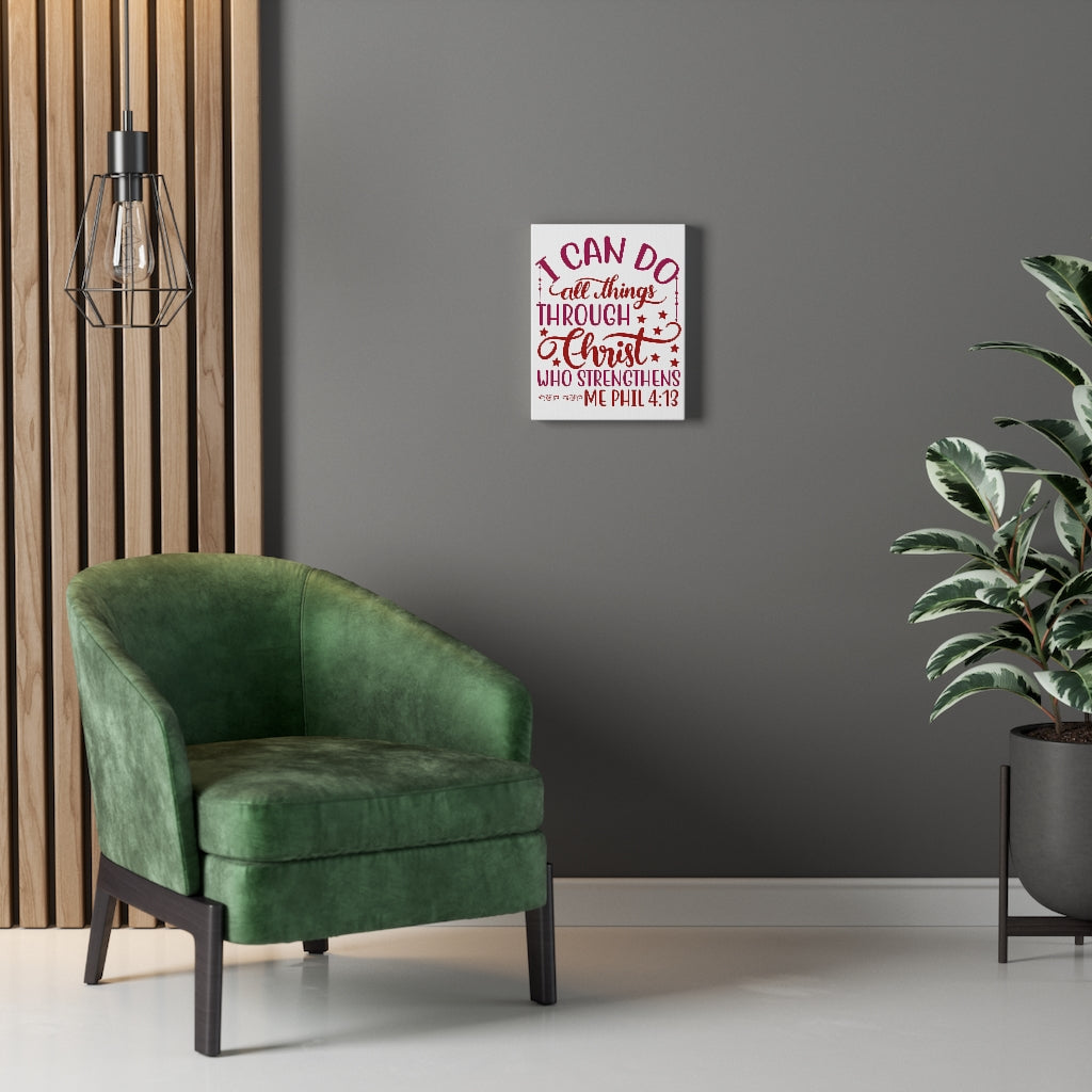Scripture Walls Christ Who Strengthens Philippians 4:13 Christian Wall Art Bible Verse Print Ready Unframed-Express Your Love Gifts
