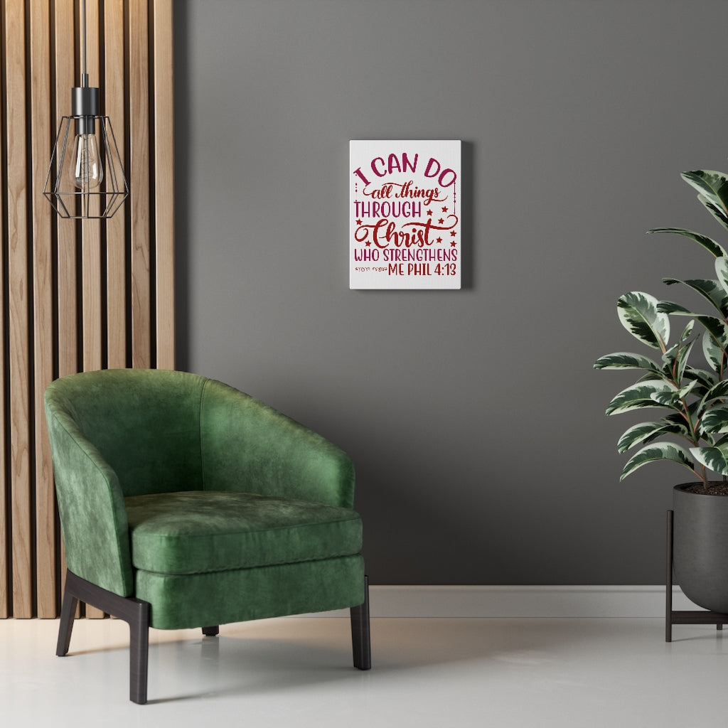 Scripture Walls Christ Who Strengthens Philippians 4:13 Christian Wall Art Bible Verse Print Ready Unframed-Express Your Love Gifts