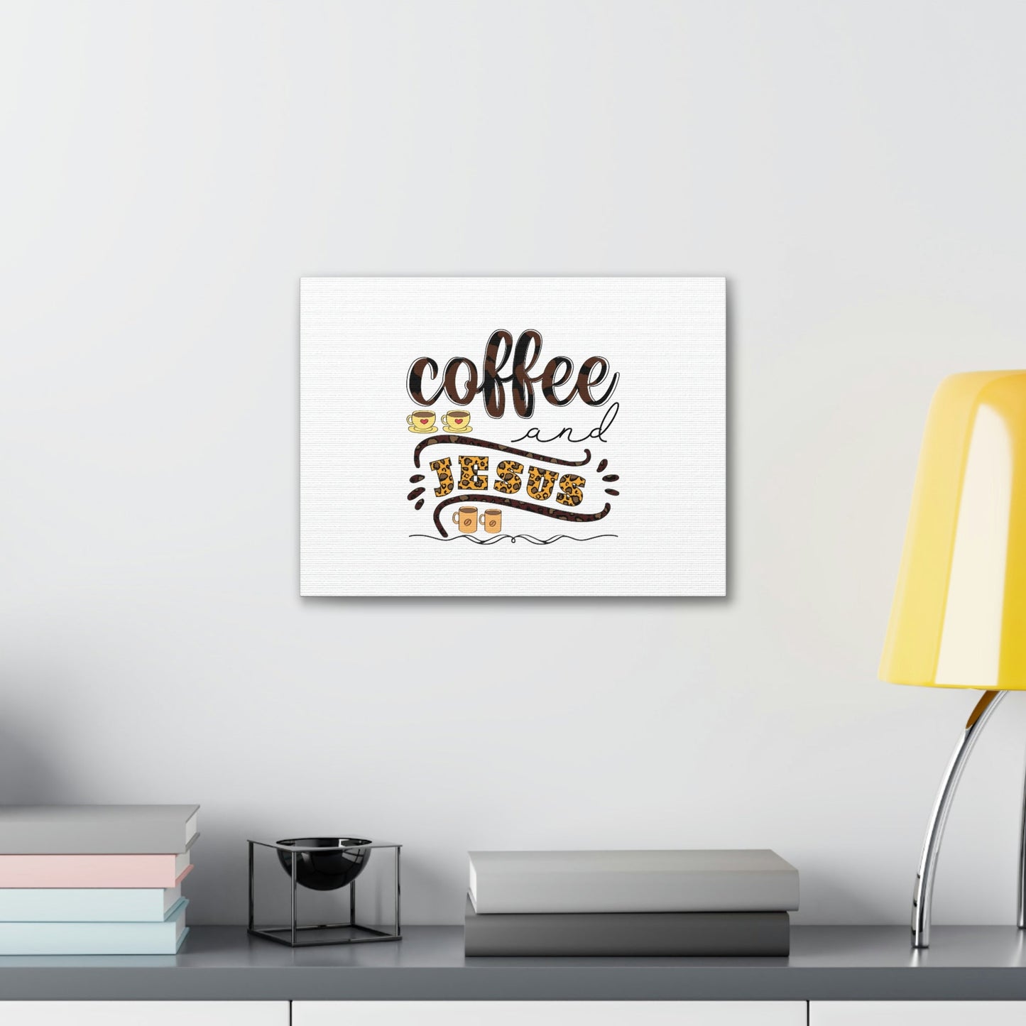 Coffee And Jesus Lamentations 3:23 Art Christian Wall Art Bible Verse Print Ready to Hang Unframed-Express Your Love Gifts