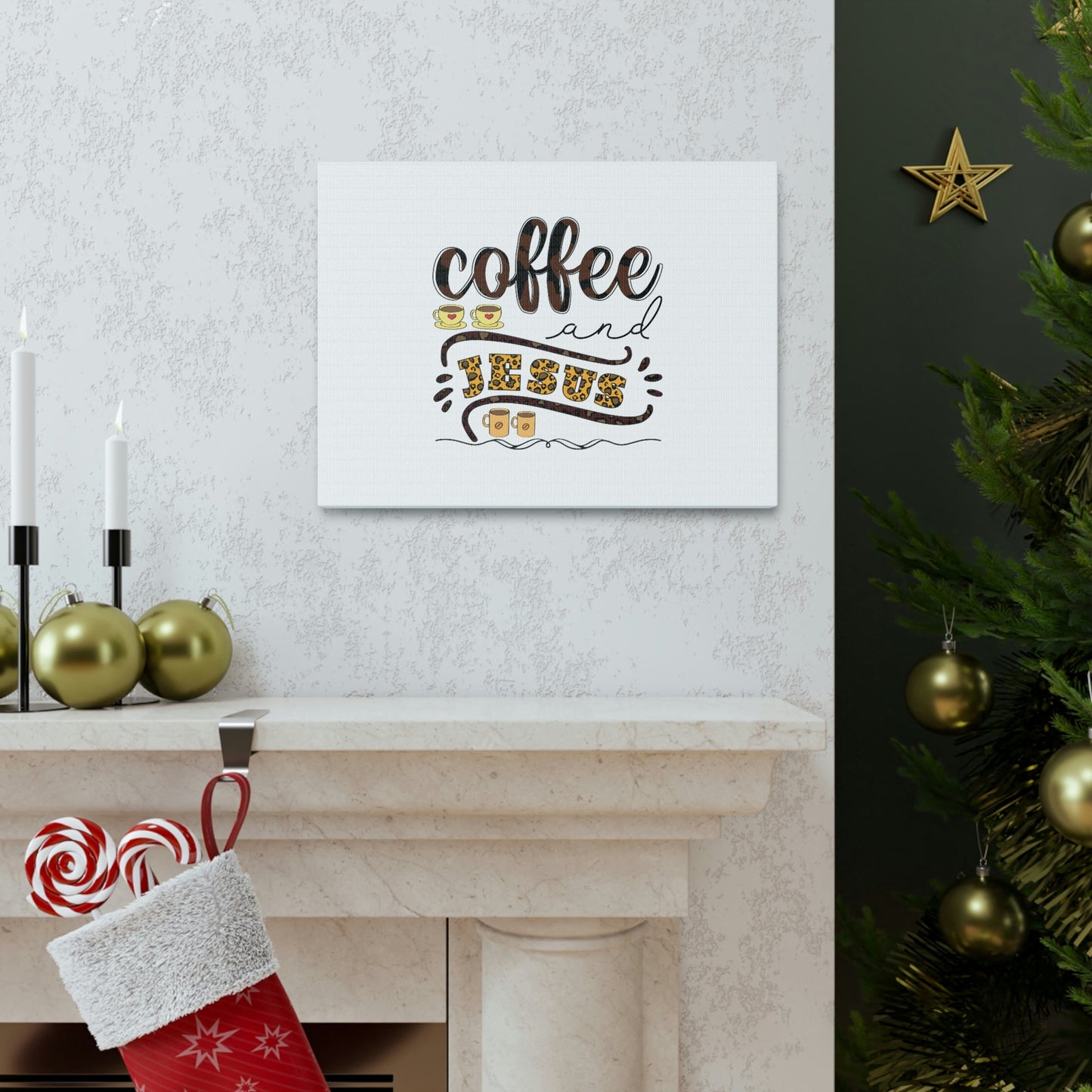 Coffee And Jesus Lamentations 3:23 Art Christian Wall Art Bible Verse Print Ready to Hang Unframed-Express Your Love Gifts
