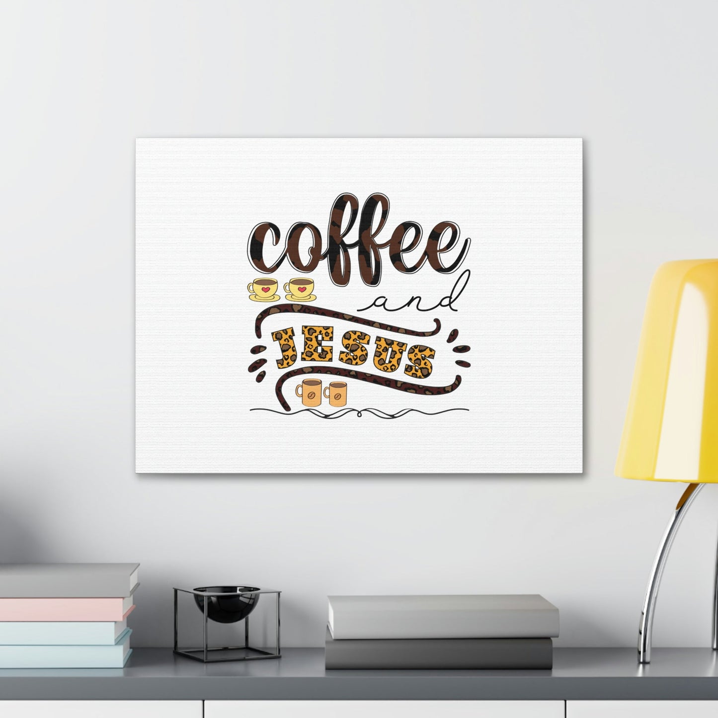 Coffee And Jesus Lamentations 3:23 Art Christian Wall Art Bible Verse Print Ready to Hang Unframed-Express Your Love Gifts
