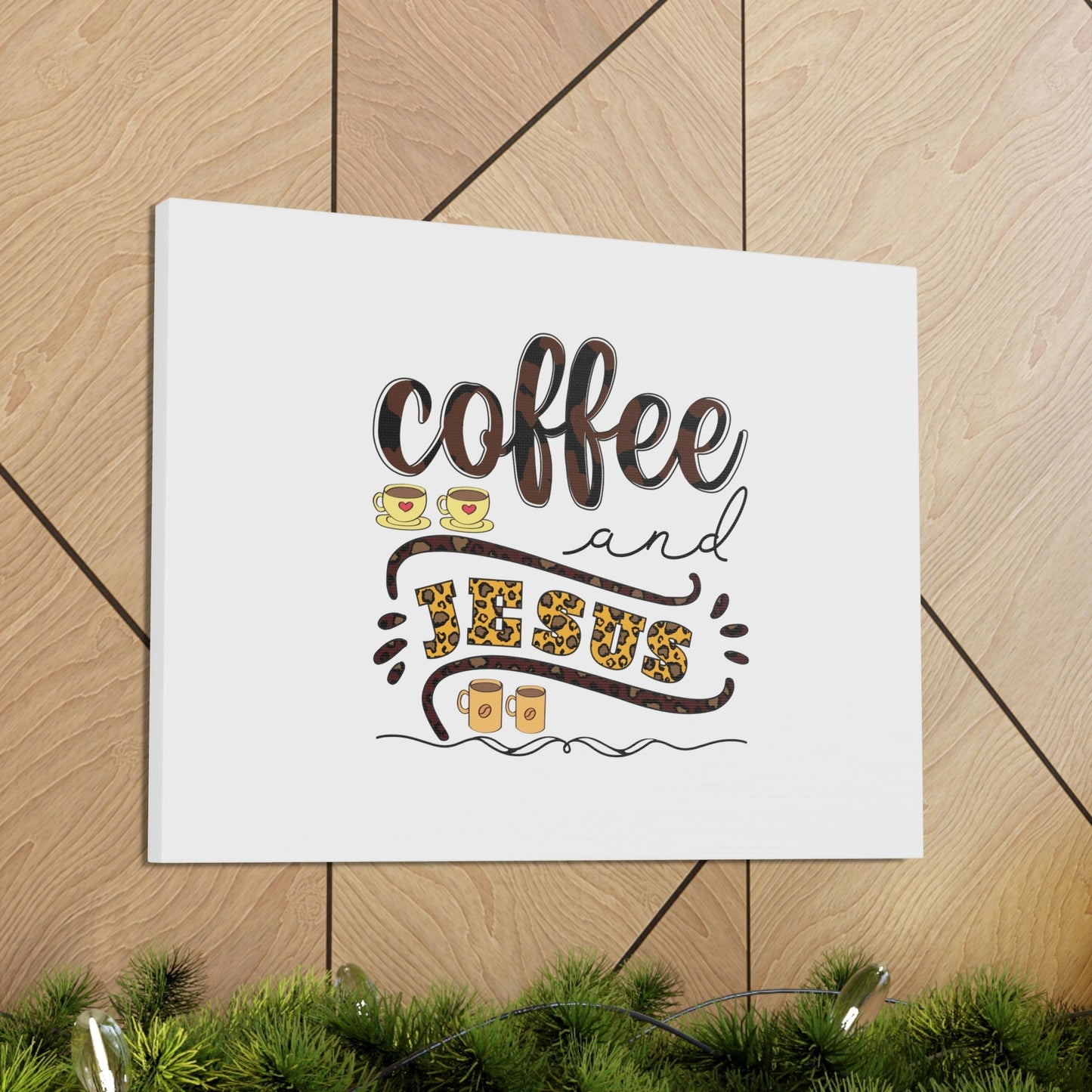 Coffee And Jesus Lamentations 3:23 Art Christian Wall Art Bible Verse Print Ready to Hang Unframed-Express Your Love Gifts