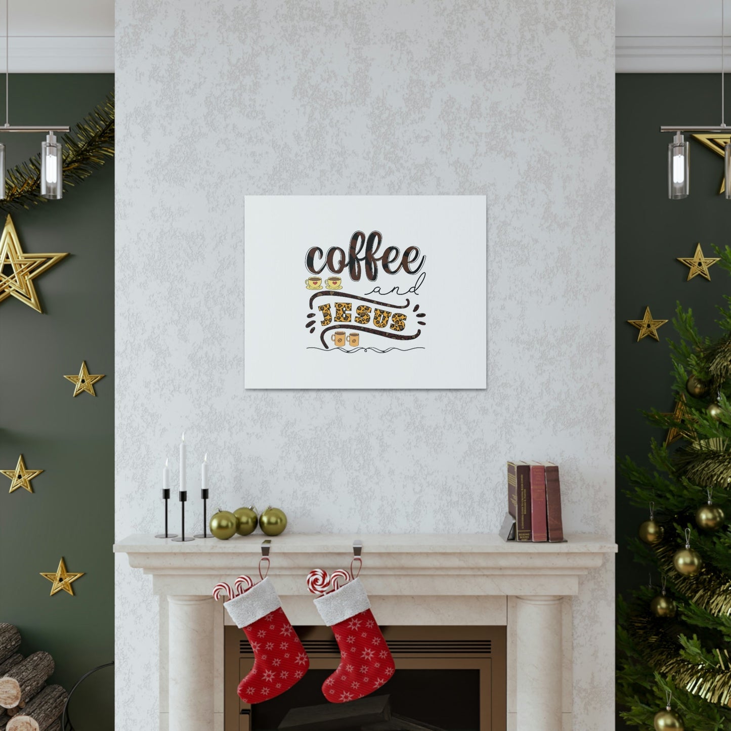 Coffee And Jesus Lamentations 3:23 Art Christian Wall Art Bible Verse Print Ready to Hang Unframed-Express Your Love Gifts