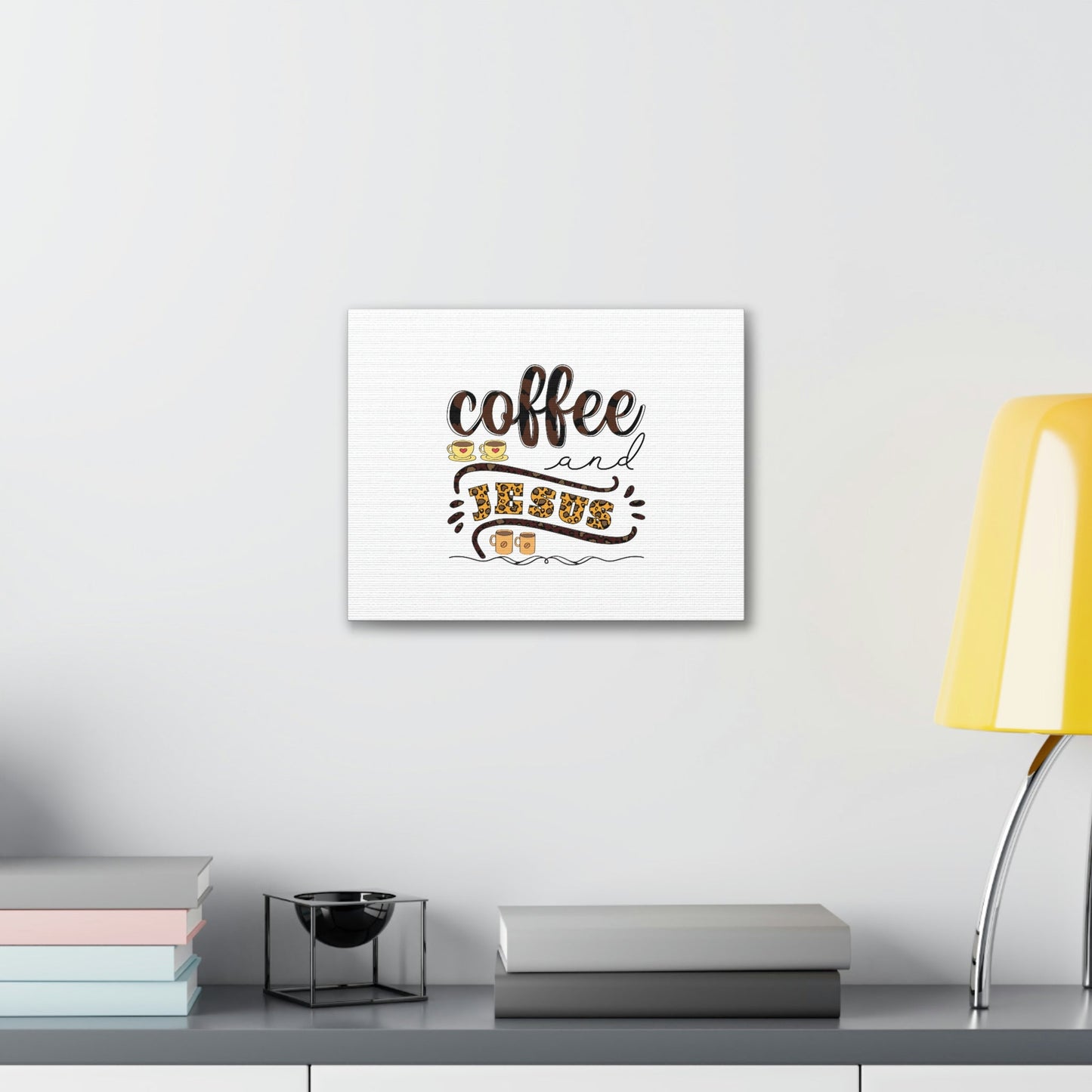 Coffee And Jesus Lamentations 3:23 Art Christian Wall Art Bible Verse Print Ready to Hang Unframed-Express Your Love Gifts