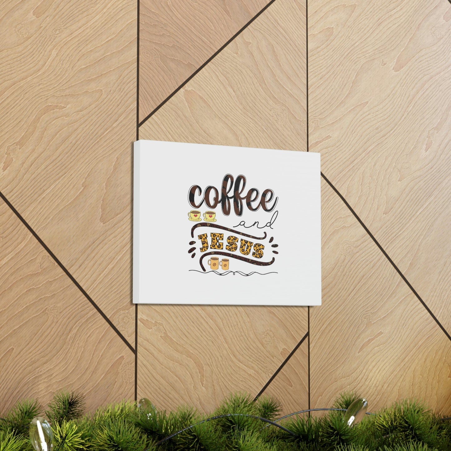 Coffee And Jesus Lamentations 3:23 Art Christian Wall Art Bible Verse Print Ready to Hang Unframed-Express Your Love Gifts